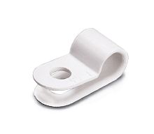 Скоба нейлоновая Rexant СНК-5 (упак.50шт) белая картинка